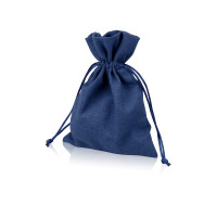 Мешочек подарочный средний, тёмно-синий Мешочек подарочный средний, тёмно-синий