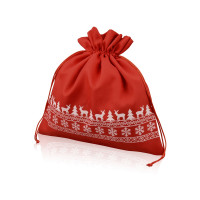 Мешочек подарочный, новогодний, красный Мешочек подарочный, новогодний, красный