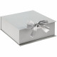 Коробка на лентах Tie Up, малая, серебристая Коробка на лентах Tie Up, малая, серебристая