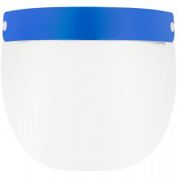 Прозрачный экран для лица Barrier, немедицинский, с синей лентой Прозрачный экран для лица Barrier, немедицинский, с синей лентой